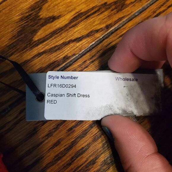 NWT Lovers+friends Caspian red Shift Dress sz smal - Picture 4 of 6